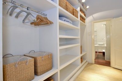 Amish made custom built walk-in closet.